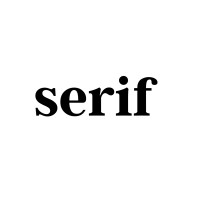 Serif logo - Similar company to Fluff Studio