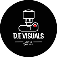 D.E Visuals logo - Similar company to V Room Studios