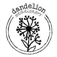 Dandelion Stationery logo - Similar company to Raspberry Blossom