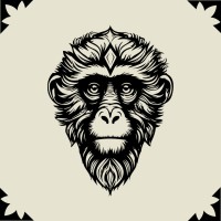 The Sacred Ape logo - Similar company to V Formation Limited
