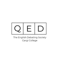 Q.E.D. - English Debating Society, Gargi College logo - Similar company to Mica Studio7