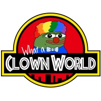 What a Clown World logo - Similar company to Umbrella Academia