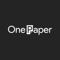 One Paper logo - Similar company to Opl (One Paper Lane)
