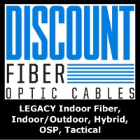 Discount Fiber Optic Cables, Legacy Fiber Cables OM1 OM2 OS1, Indoor/Outdoor, OSP, Hybrid, Tactical logo - Similar company to Discountscode
