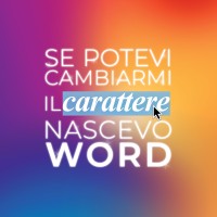 Se potevi cambiarmi il carattere nascevo word logo - Similar company to Echo Media