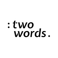Two Words logo - Similar company to Studio Nowhere