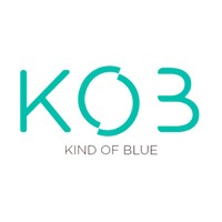 KOB (Kind Of Blue) logo - Similar company to Moderato 0% 🍷
