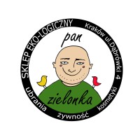 Pan Zielonka - wegański sklep ekologiczny logo - Similar company to Na Gramy - Sklep Bez Plastiku