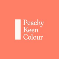 Peachy Keen Colour logo - Similar company to Comedy & Co.