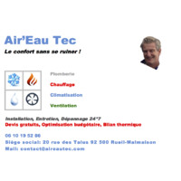 Air'Eau Tec logo - Similar company to 1836 - Pérennité Des Pme Françaises