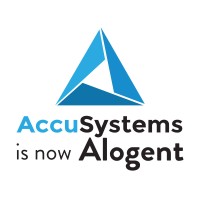 Alogent, previously AccuSystems logo - Similar company to Alogent