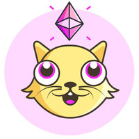 CryptoKitties logo - Similar company to Tezos Domains