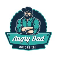 Angry Dad Motors logo - Similar company to Green Monkey Creative