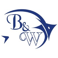 Blue and white fisheries logo - Similar company to The Visuals Lab