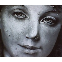 GabrielStudiosArt pictorial painted stained glass art logo - Similar company to The Hyland Studio