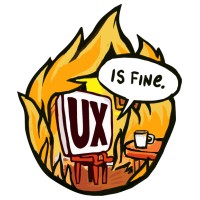 UX is Fine logo - Similar company to Hidden Leaf Games