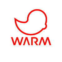WARM - Focolari a pellet di Design logo - Similar company to Bob Robotics