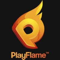 PlayFlame logo - Similar company to Neon Games Oü