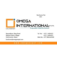 Omega International Nepal logo - Similar company to Raystronics Technology Pvt. Ltd.