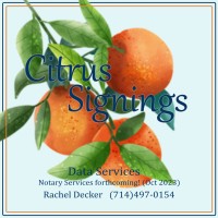 Citrus Signings logo - Similar company to Impact Signings