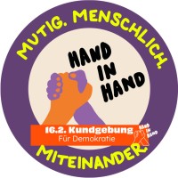 Hand in Hand - #WirSindDieBrandmauer logo - Similar company to Gesicht Zeigen! Für Ein Weltoffenes Deutschland E.V.