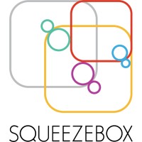 Squeezebox – Typesetting & Graphic Design logo - Similar company to Mdm Design® Associates