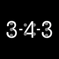 3-4-3 logo - Similar company to Droppr