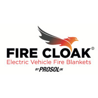 Fire Cloak Electric Vehicle Fire Blanket logo - Similar company to Fireblanket Games Ltd