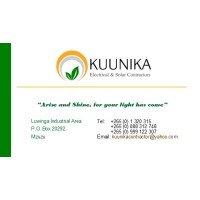 Kuunika Electrical and Solar Contractor logo - Similar company to Fomoe