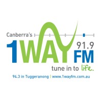 Canberra's 1WAY FM logo - Similar company to Wombat Books