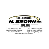 H. Brown Inc.     Cranes - Heavy Hauling logo - Similar company to Bronco Construction Inc
