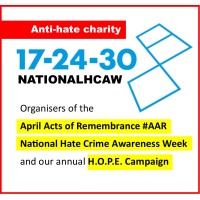 17-24-30 National Hate Crime Awareness Week (1184819) #NationalHCAW logo - Similar company to Online Hate Prevention Institute