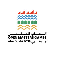 Open Masters Games Abu Dhabi 2026 logo - Similar company to Six Degrees Arabia