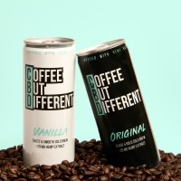 COFFEE BUT DIFFERENT - CBD Cold Brew logo - Similar company to Cham Cold Brew Tea