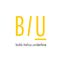 BIU - bold. italics. underline. logo - Similar company to Job Printers