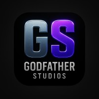 GodFather Studios logo - Similar company to Busy Beaver Buttons & Merch