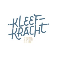 Kleefkracht | Sign & Print logo - Similar company to Wafl -Waardevolle Flauwekul-