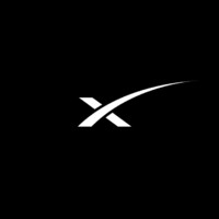 SpaceX logo - Similar company to X