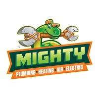 Mighty Plumbing, Heating, Air, and Electric logo - Similar company to Grooveit