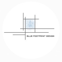 Blue Footprint Design logo - Similar company to Mileham - Architects + Builders