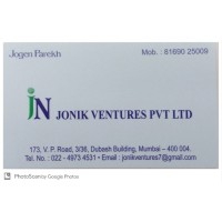 Jonik Ventures Pvt Ltd logo - Similar company to I Parekh & Co