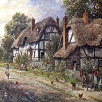 Medieval village logo - Similar company to Medium Ævum