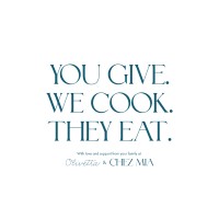 YOU GIVE. WE COOK. THEY EAT logo - Similar company to Olivetta
