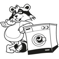 Der Waschbär - Ruiz Hausgeräte logo - Similar company to Sheep & Chic