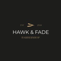 Hawk & Fade Barbershop logo - Similar company to We'Ll Be Back.... Probably