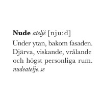 Nude ateljé logo - Similar company to Studio Nanok.
