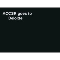 Australian Centre For Corporate Social Responsibility (Accsr)