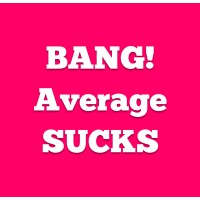BANG! Average SUCKS logo - Similar company to Analytics Unscripted Podcast