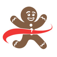 Gingerbread Running Man logo - Similar company to Goodboy