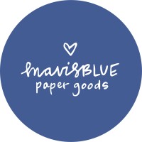 mavisBLUE paper goods logo - Similar company to Pergamo Paper Goods